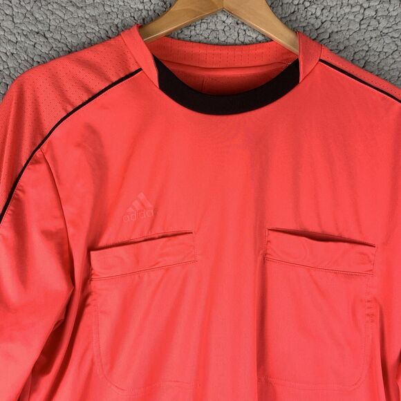Adidas Soccer Referee 16 Jersey Pink Solar Red Size L Climacool 2016 Futbol Ref - Picture 2 of 12